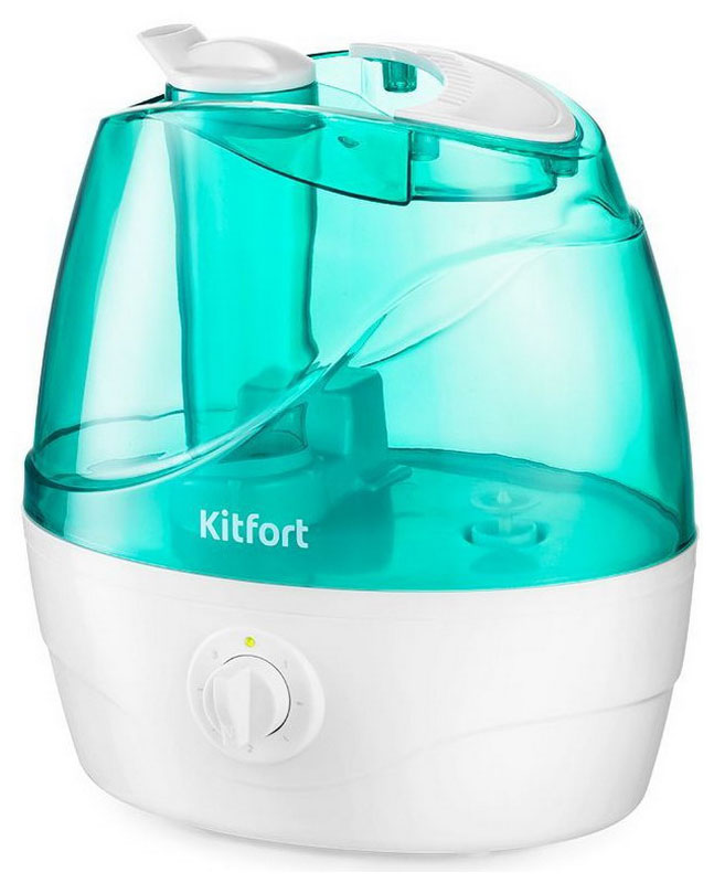 Увлажнитель воздуха Kitfort KT-2834-3 бело-бирюзовый увлажнитель воздуха kitfort kt 2834 2 бело салатовый
