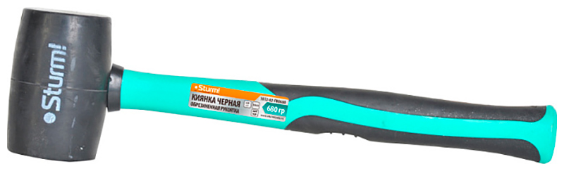 Изображение товара Киянка Sturm 1012-02-FB0680 резиновая с фиберглассовой рукоятью 680 г для ремонта и монтажа