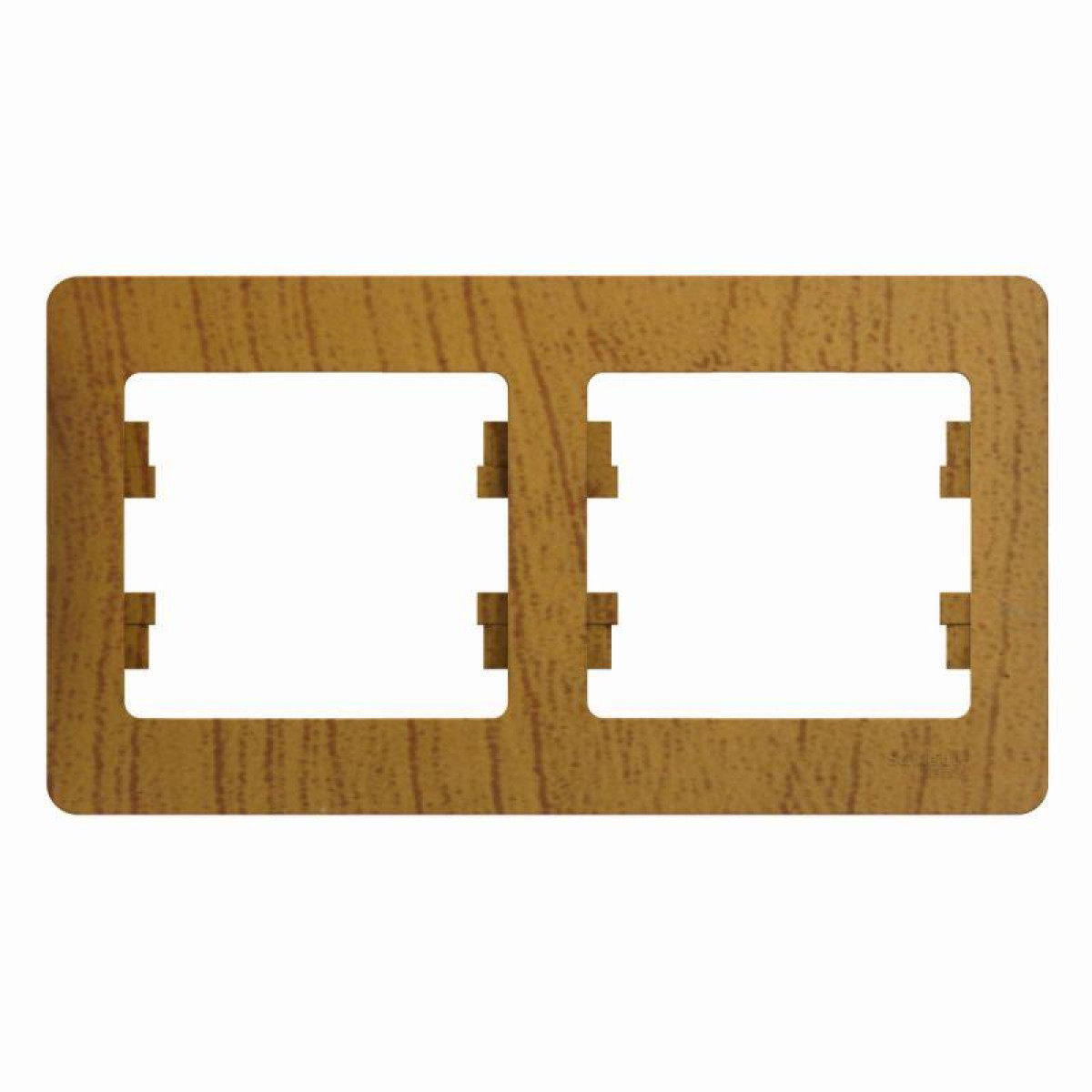 Изображение товара Декоративная рамка для электророзеток Systeme Electric Glossa горизонтальная из дуба
