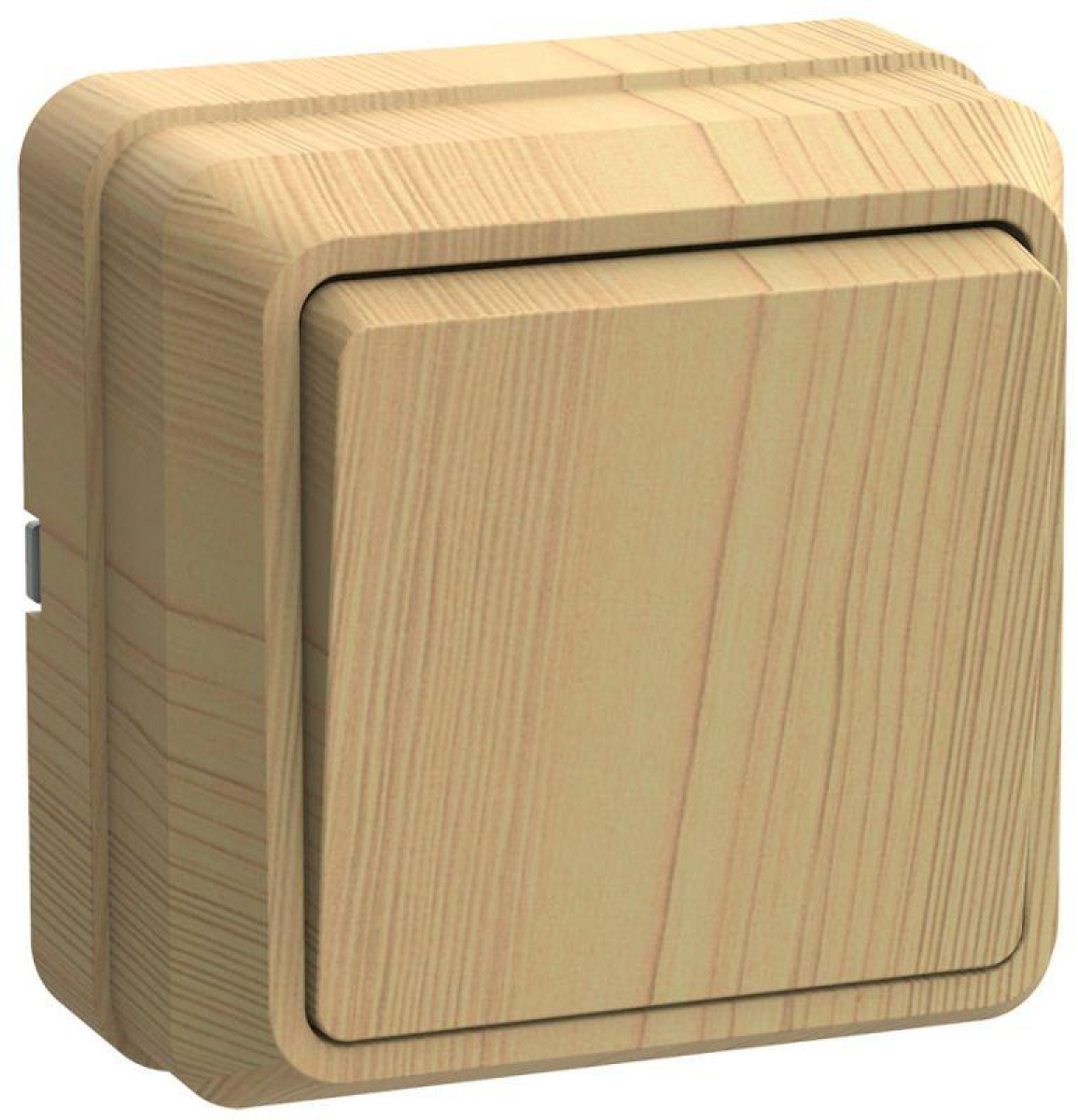 Изображение товара Выключатель одноклавишный IEK ОП Октава 10А IP20 сосна