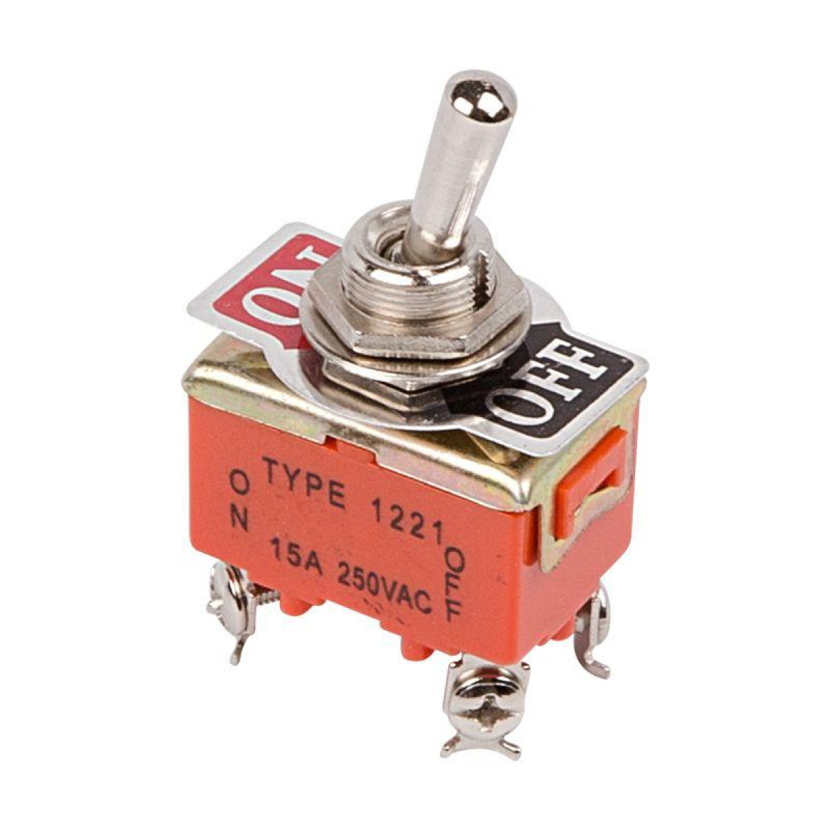 Изображение товара Выключатели и переключатели Rexant Тумблер 250В 15А ON-OFF 2п KN-201