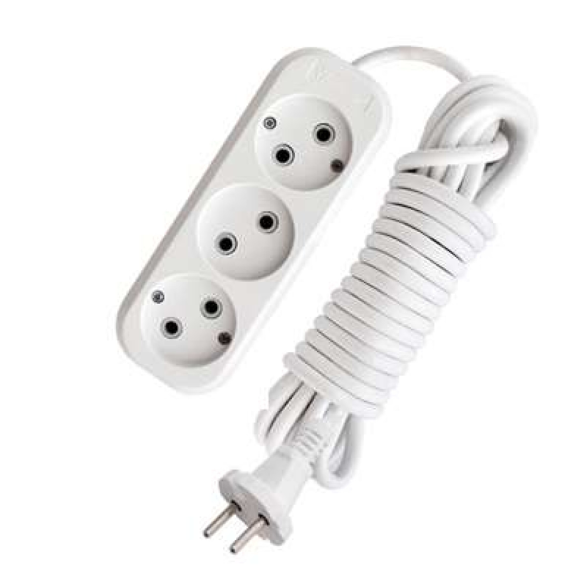 Изображение товара Удлинитель Универсал 3х5м без заземления IP20 10А ПВС 2х0.75 АБС