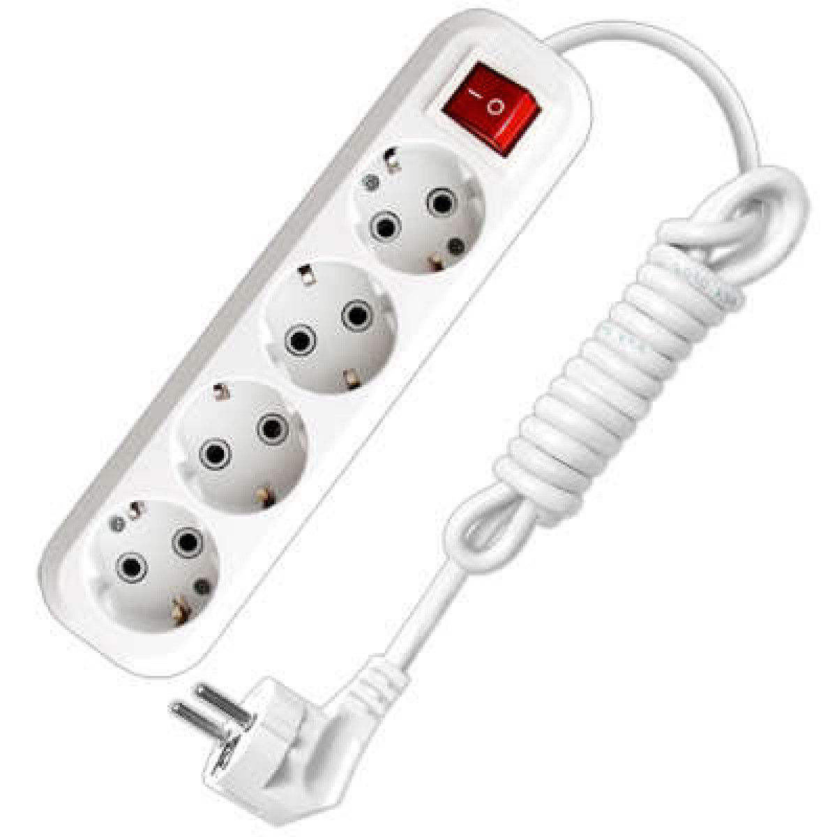 Изображение товара Удлинитель Универсал 4х2м с заземл. 16А IP20 S-304 ПВС 3х1 с выкл. UNIVersal