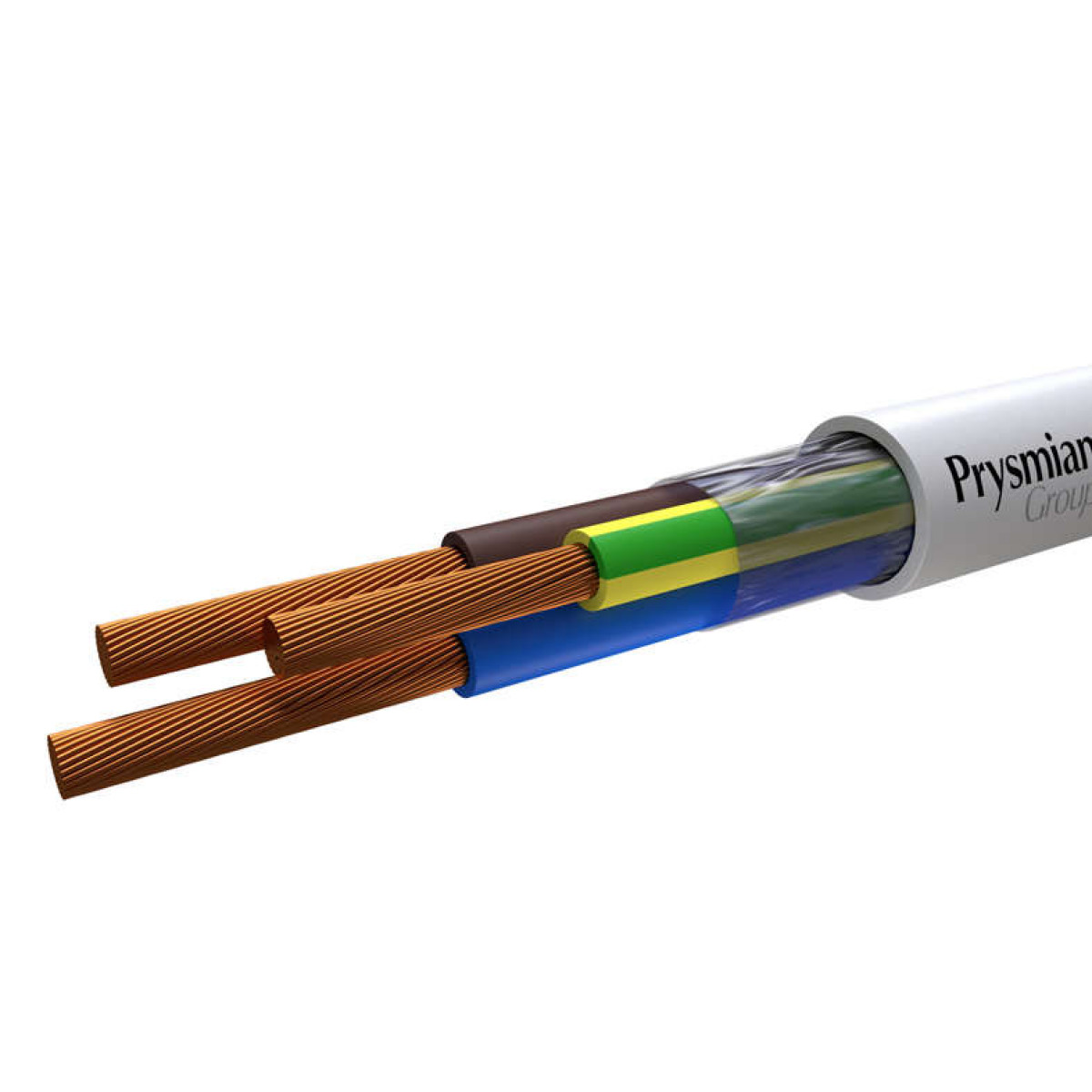 Изображение товара Кабель ПВС 3х1.5 Б ПЭТ-ПЛЕНКА РЭК-PRYSMIAN 2 года гарантия