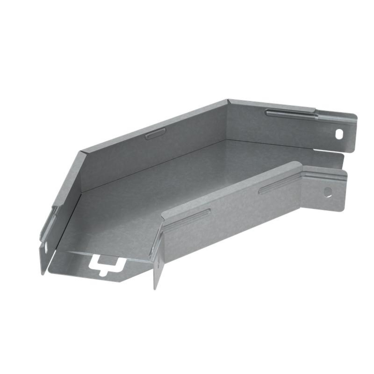 Изображение товара Кабеленесущие системы Угол для лотка горизонтальный 90град. 100х50 сталь 0.8мм КМ-Профиль