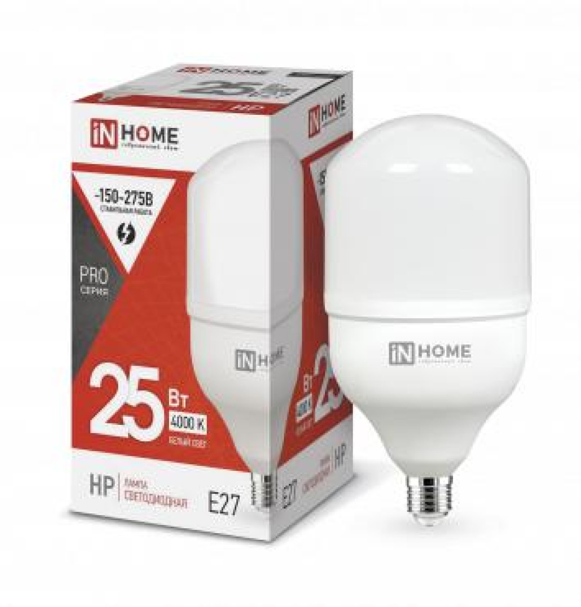 Изображение товара Светодиодная лампа In Home LED-HP-PRO 25 Вт E27 4000K 2380 люмен нейтральный белый