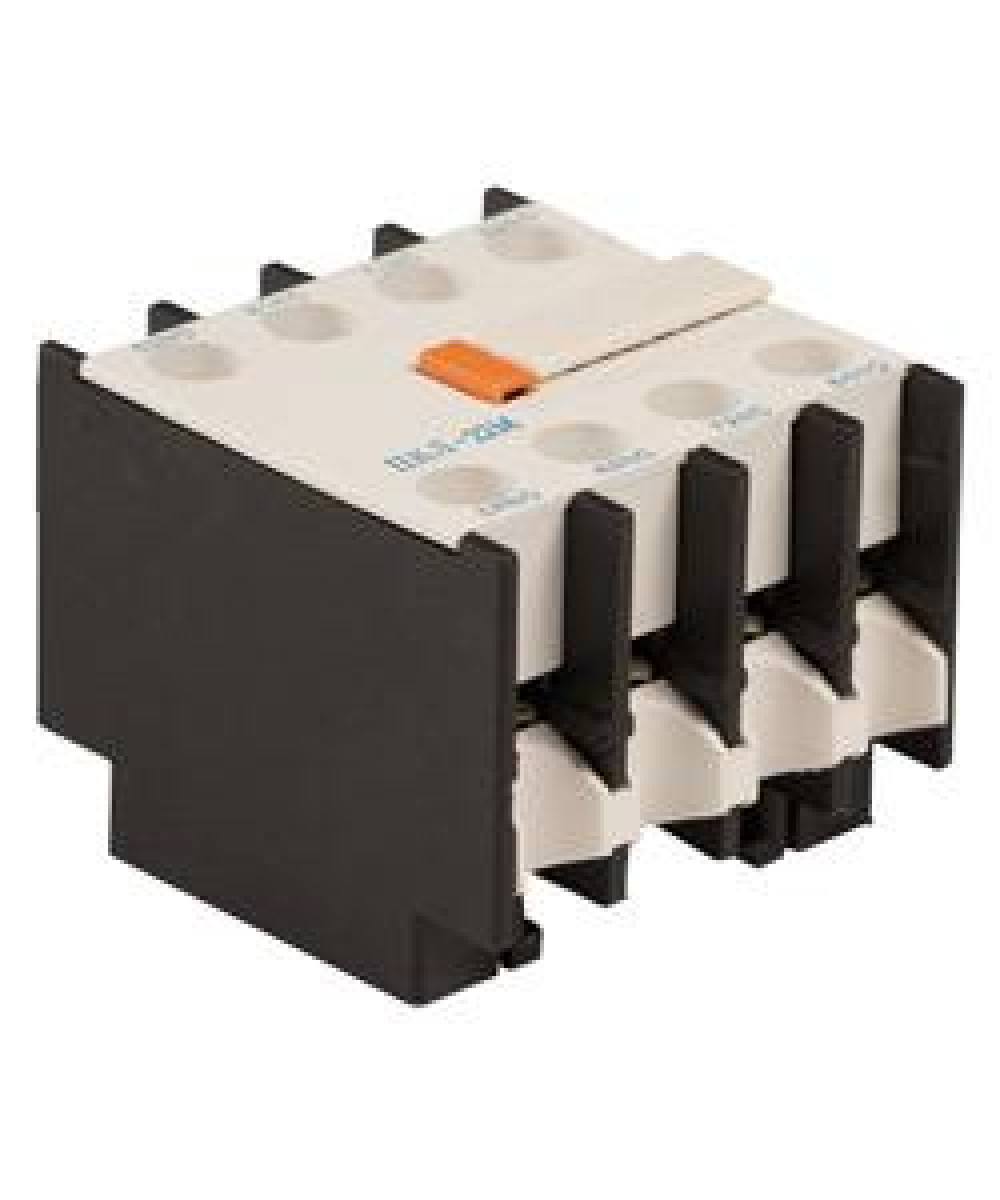 Изображение товара Низковольтное и промышленное электрооборудование Электротехник Приставка контактная ПКЛ-22М О4 Б 2з+2р 16А IP20 приставка контактная