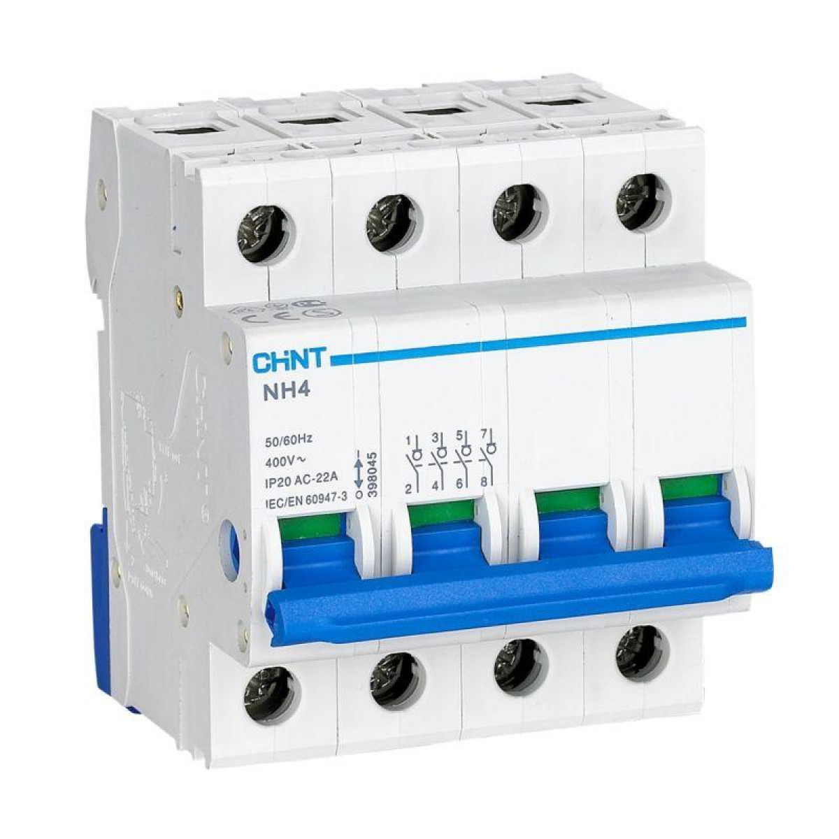 Изображение товара Chint NH4 R 4п 63A выключатель нагрузки низковольтный промышленный