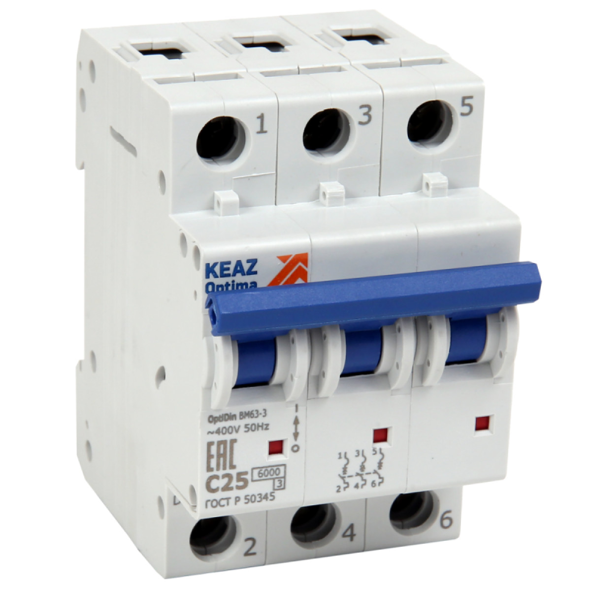 Изображение товара Выключатель автоматический BM63-3D25-УХЛ3 КЭАЗ