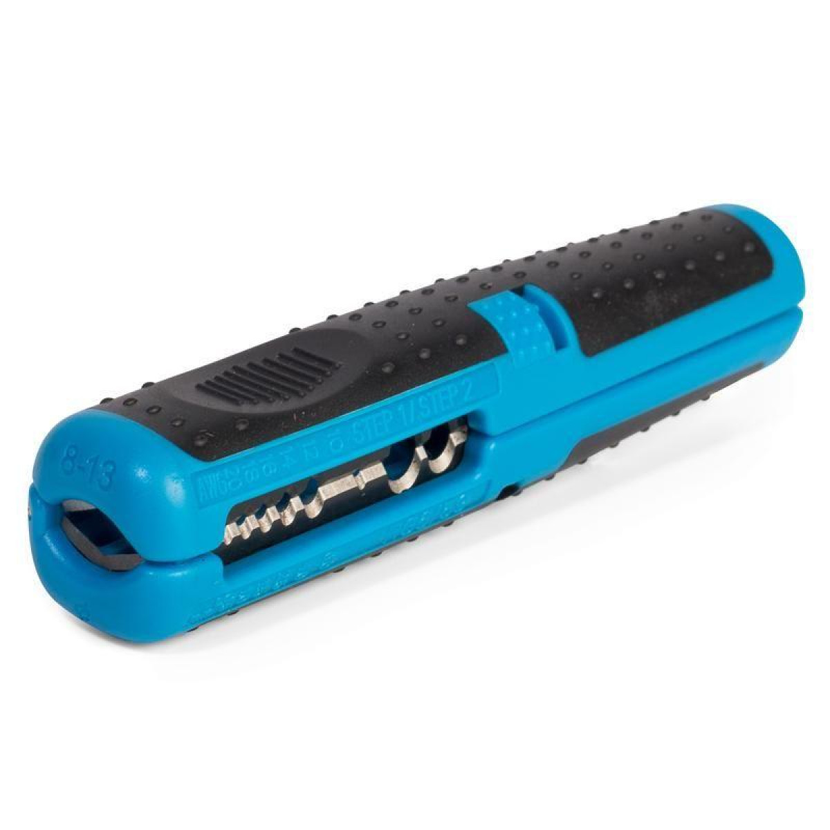 Изображение товара Инструмент для снятия изоляции кабеля КВТ WS-09 голубой 1 год гарантия
