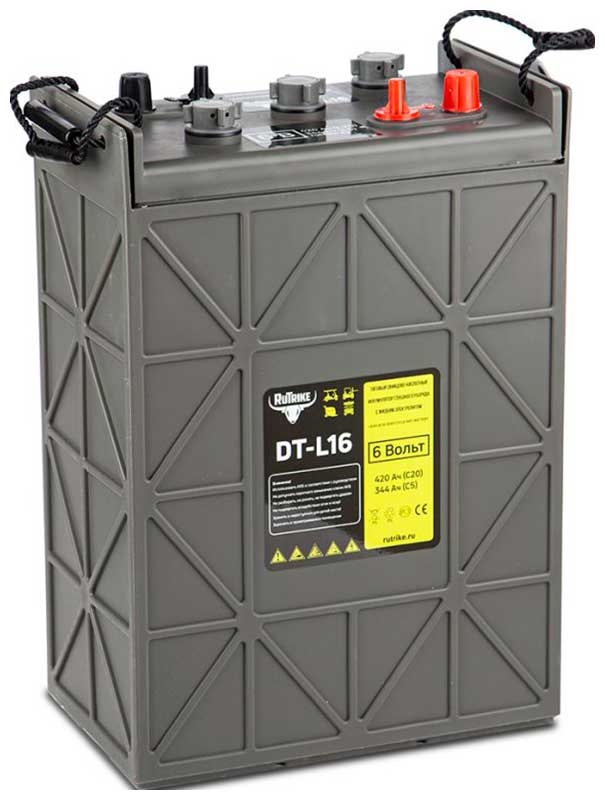 Изображение товара Тяговый WET аккумулятор Rutrike DTL16 (L16H-AC) 6V275A/H C3