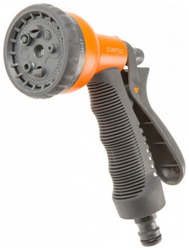 Изображение товара Пистолет-распылитель Startul 8-позиционный GARDEN для полива шланг 1/2 дюйма