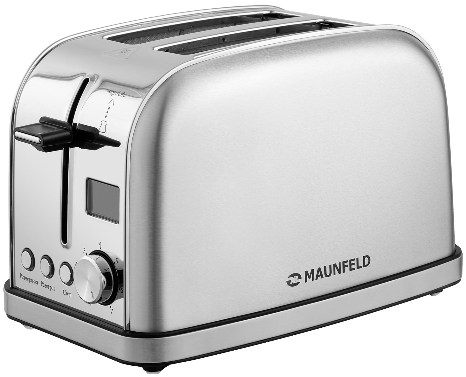 Тостер MAUNFELD MF-821S тостер maunfeld mf 821s 950вт металл серебристый