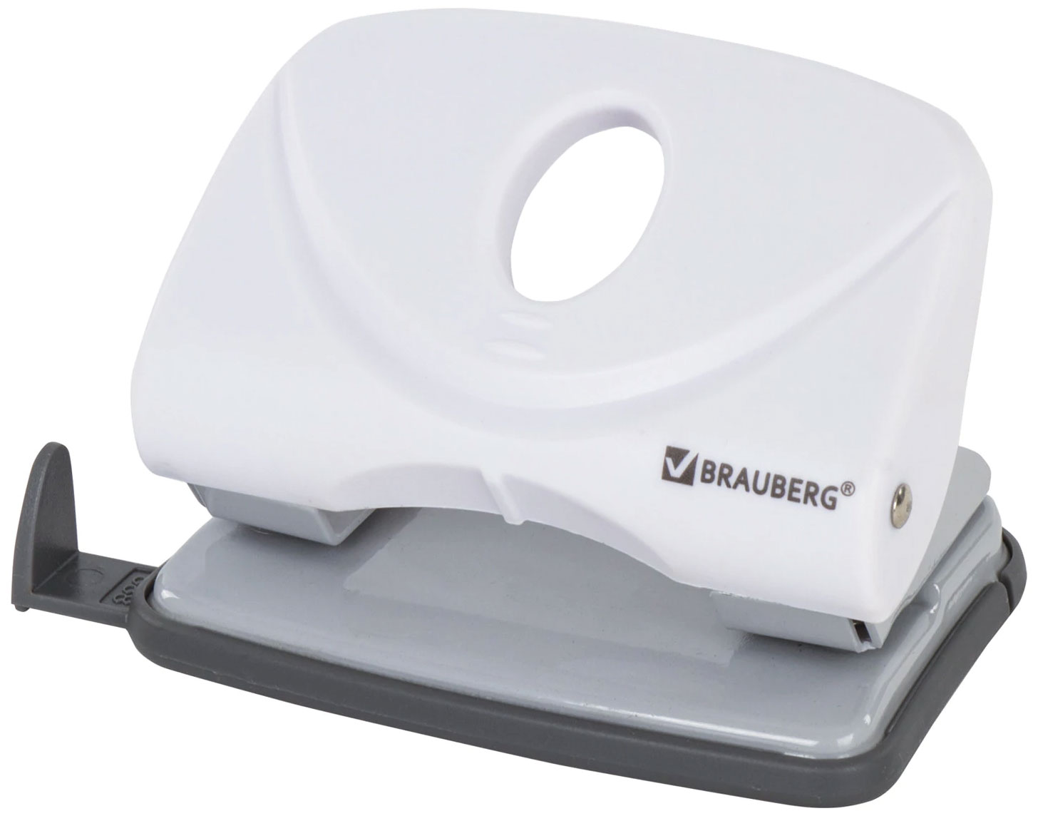 

Дырокол Brauberg "Original", до 20 листов, белый, 227787