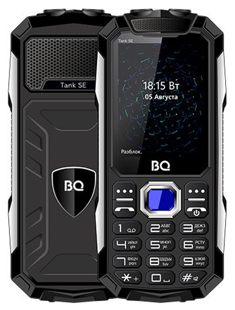

Мобильный телефон BQ BQ-2432 Tank SE Чёрный, Черный
