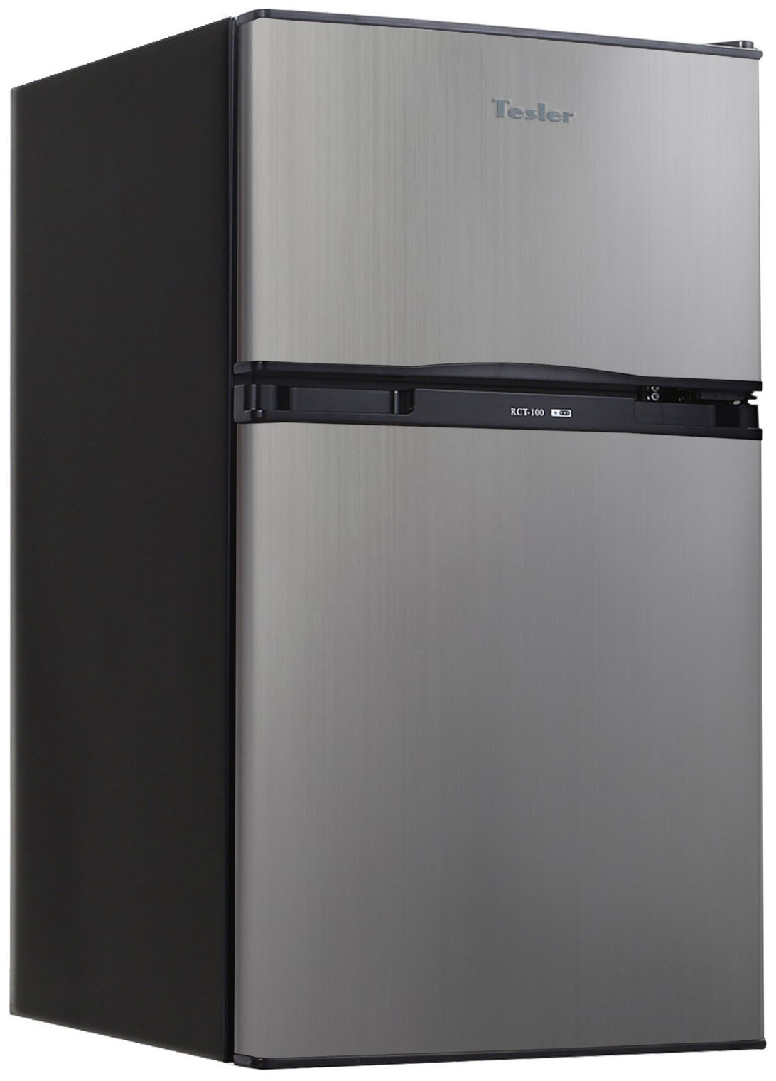 Двухкамерный холодильник TESLER RCT-100 GRAPHITE двухкамерный холодильник tesler rct 100 wood