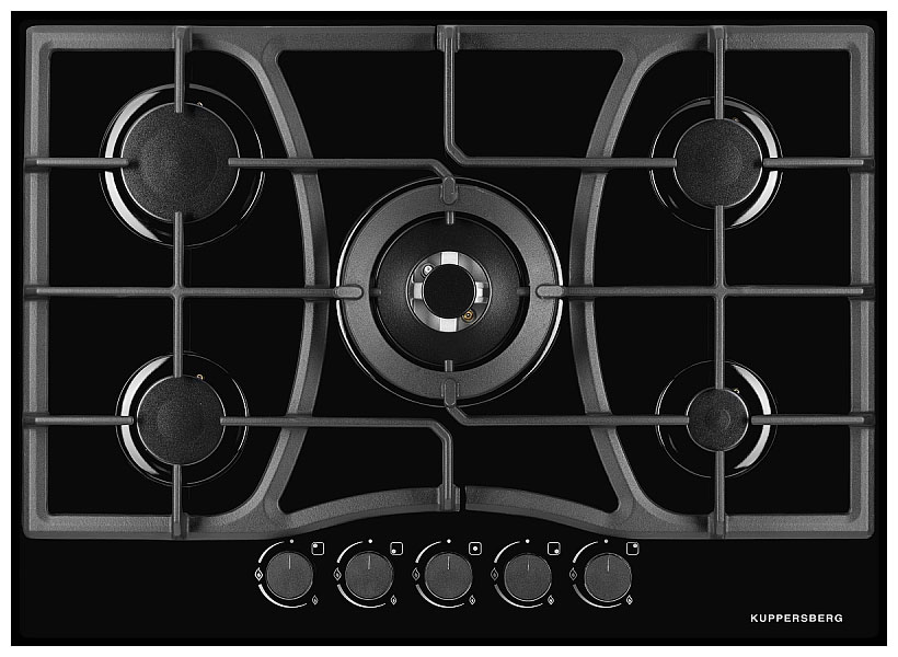 Изображение товара Газовая варочная панель Kuppersberg FG 73 B 5 конфорок механическое управление