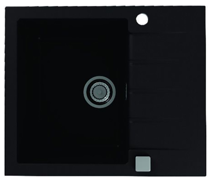 

Кухонная мойка Alveus GRANITAL CADIT 10 CARBON G91 590 X 500 1X с сифоном 1132823 (1132021), Черный