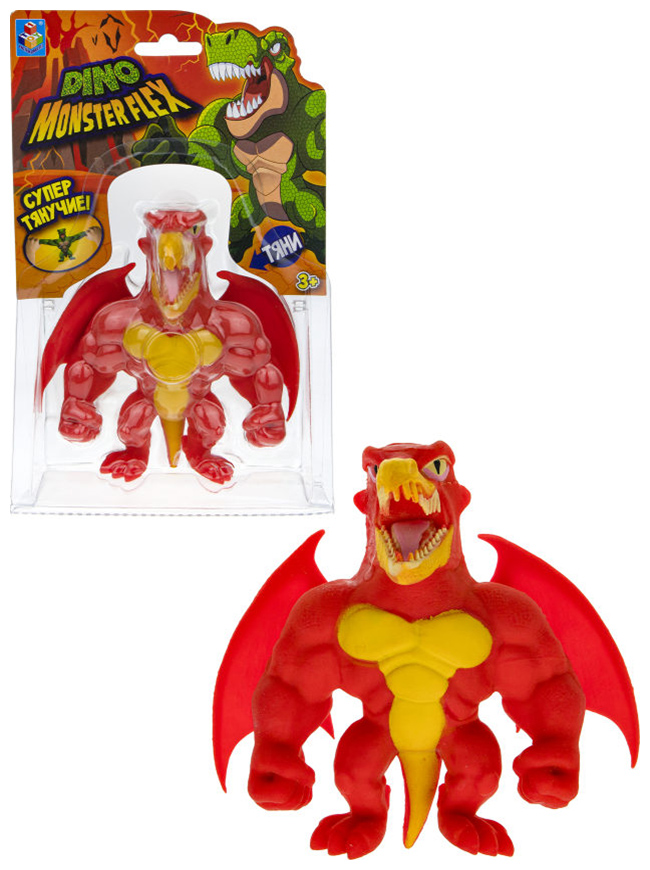Тянущаяся фигурка 1 Toy MONSTER FLEX DINO ПТЕРАГОН 14 см, блистер Тянущаяся фигурка 1 Toy MONSTER FLEX DINO ПТЕРАГОН 14 см, блистер