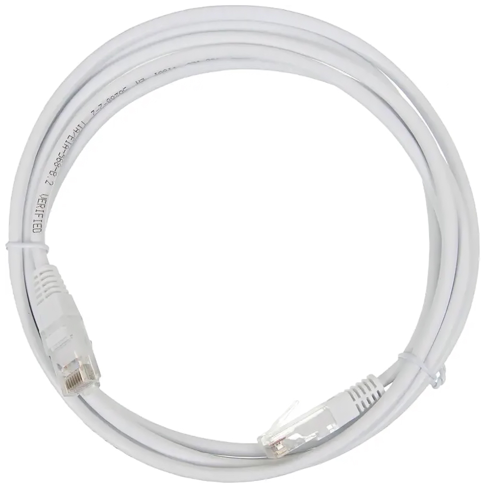 Изображение товара Патч-корд Lanmaster TWT-45-45-2.0-WH RJ-45 кат.5E 2м белый ПВХ