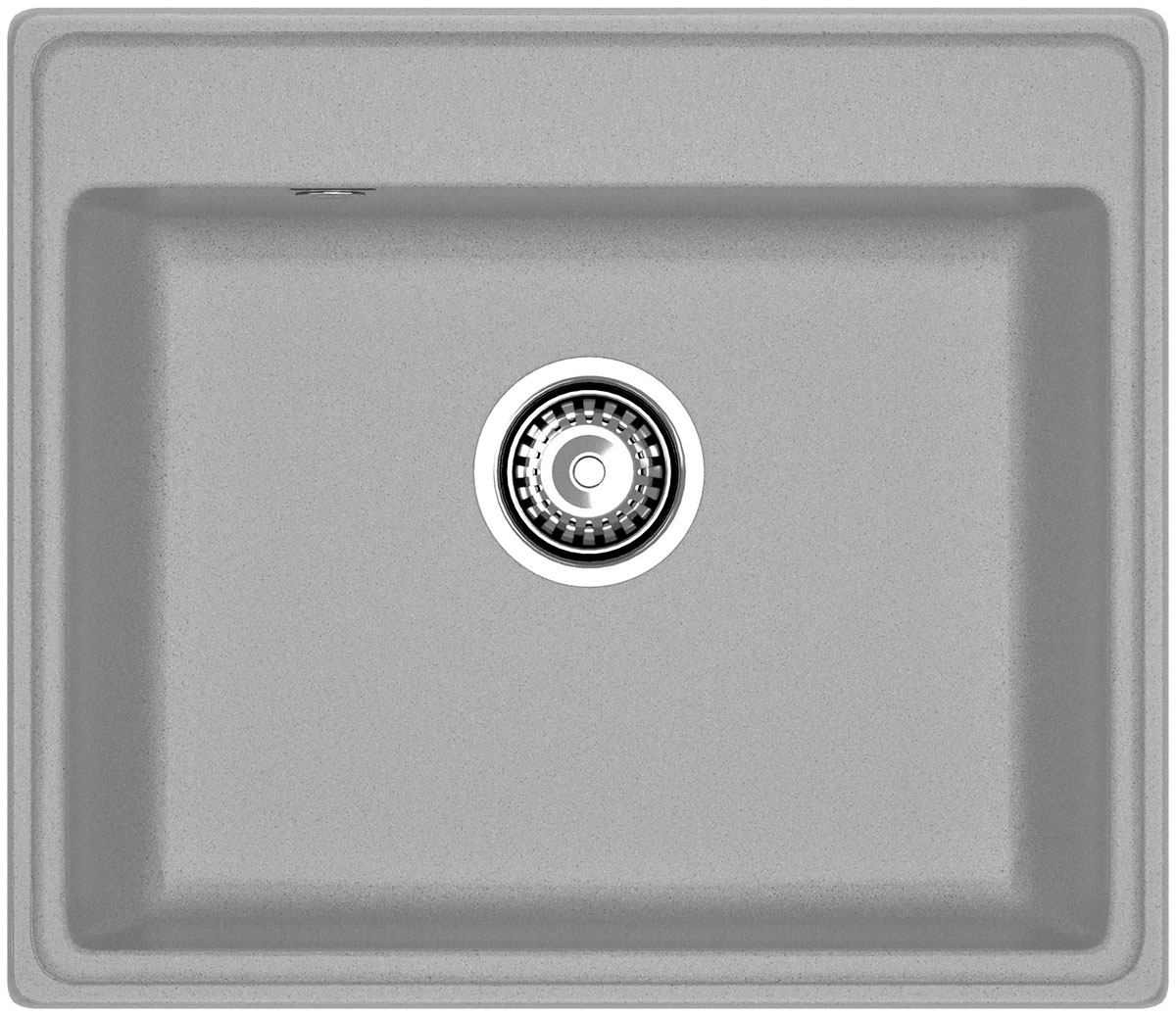 Изображение товара Кухонная мойка GranFest VERTEX V-580 из искусственного мрамора, серый цвет, 1-чаша