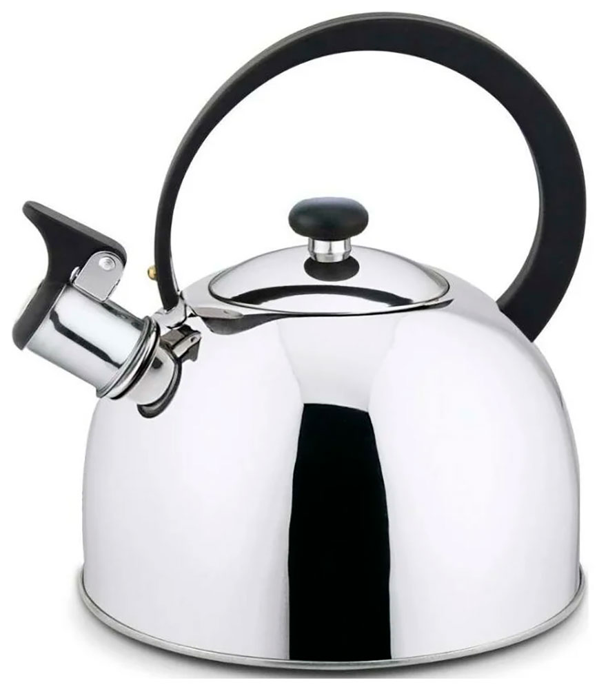 Изображение товара Чайник для плиты Mallony Opera, 2.5 л, из нержавеющей стали, зеркальная полировка (005178)