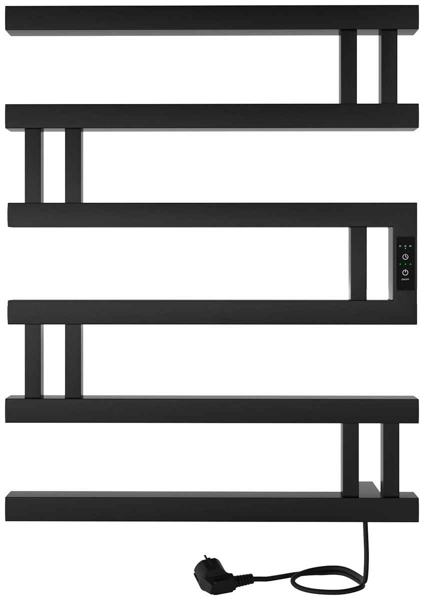 Изображение товара Электрический полотенцесушитель Indigo Muza DGM60-50BRRt черный без полки стильный дизайн