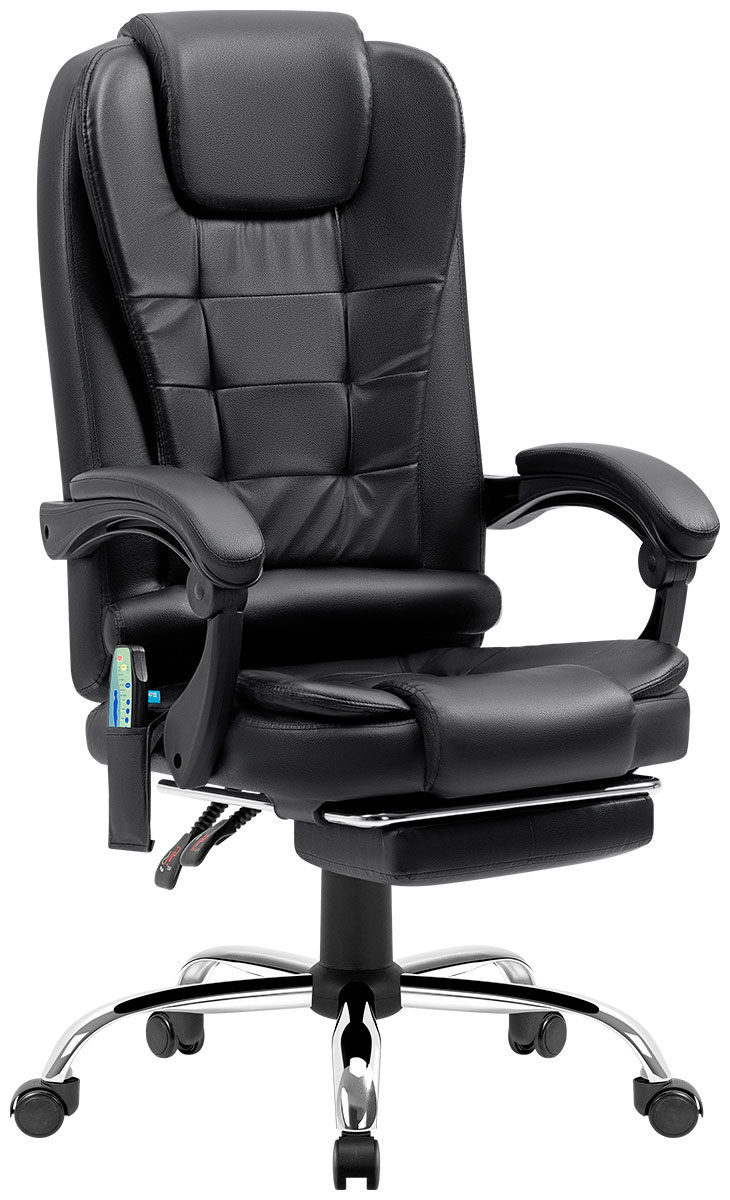 Изображение товара Игровое кресло Defender Cardinal, Черный, PU, 7 вибро, подножка