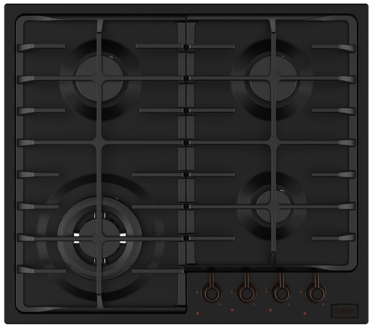 Изображение товара Газовая варочная панель Korting HG 674 CTCN с системой газ-контроля и электроподжигом