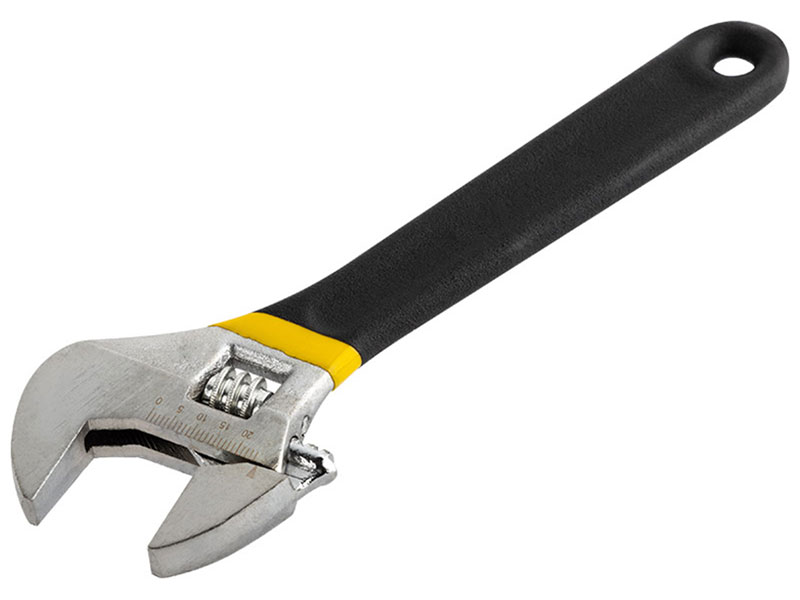 Изображение товара Ключ разводной Park 0-25 мм, 20 см, с измерительной шкалой и прорезиненной ручкой (105470)