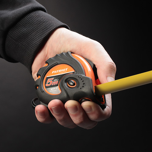 Изображение товара Рулетка Patriot ударопрочный корпус, обрезиненная 5 м МТП-5