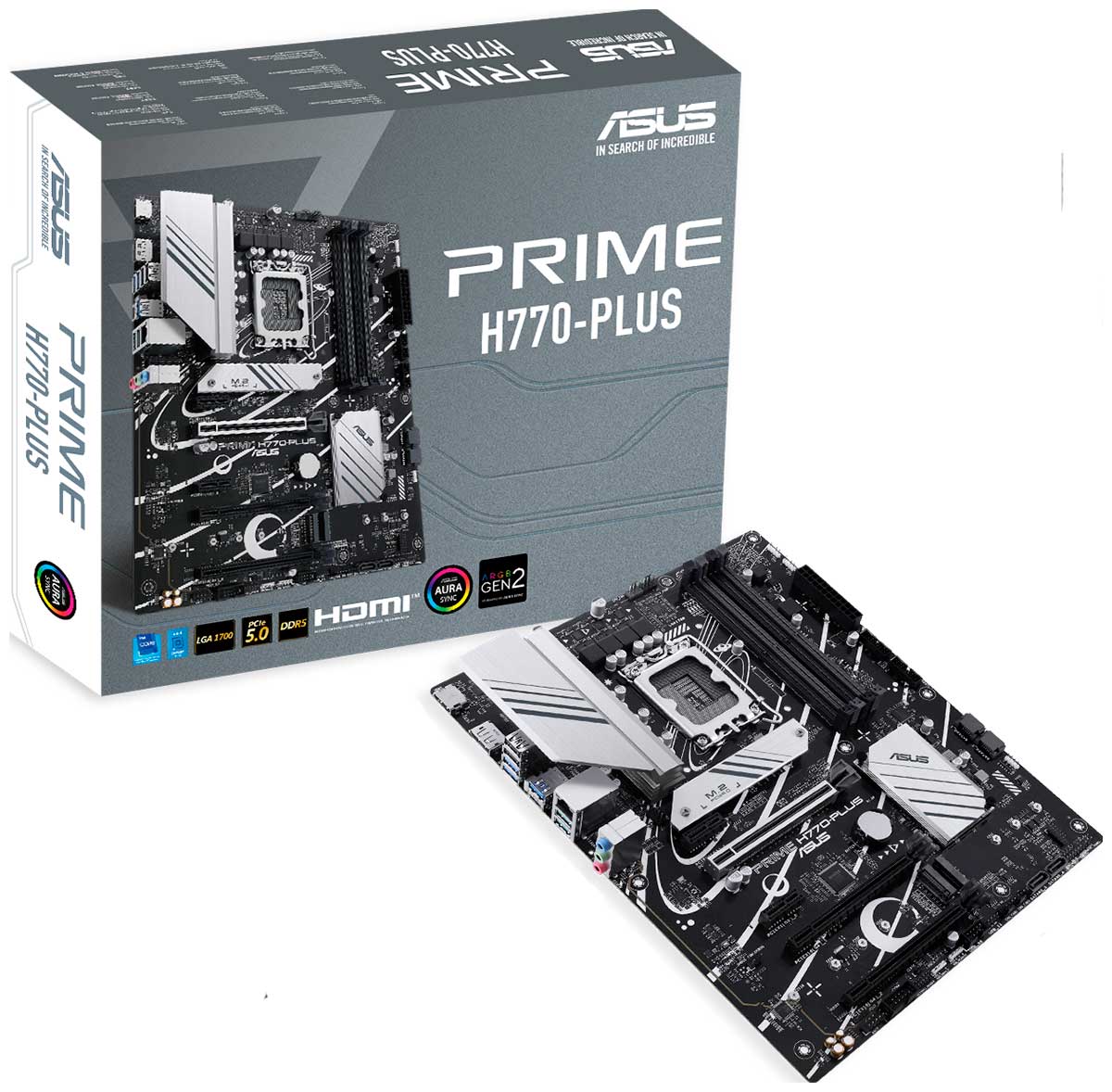 Изображение товара Материнская плата Asus PRIME H770-PLUS LGA1700 ATX для Intel Alder Lake Raptor Lake