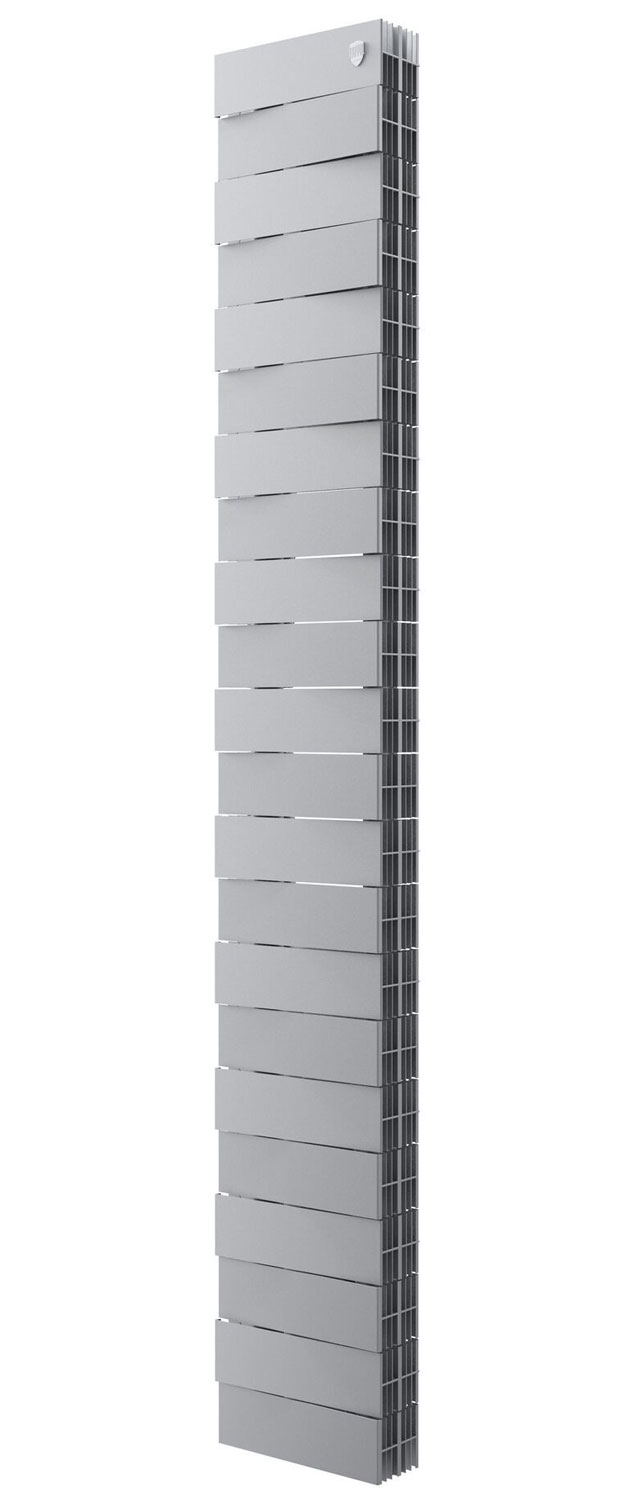 

Водяной радиатор отопления Royal Thermo PianoForte Tower 200 /Silver Satin - 22 секции, Серебристый
