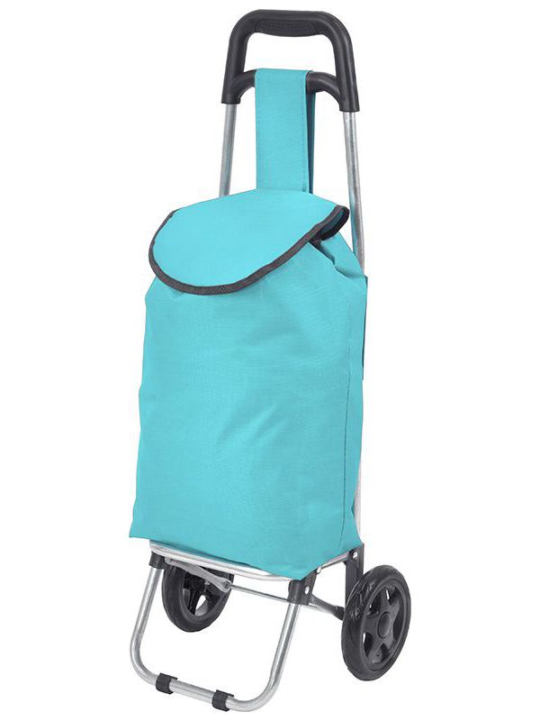 Изображение товара Тележка с сумкой Рыжий кот WR3030 бирюзовая грузоподъемность 15 кг