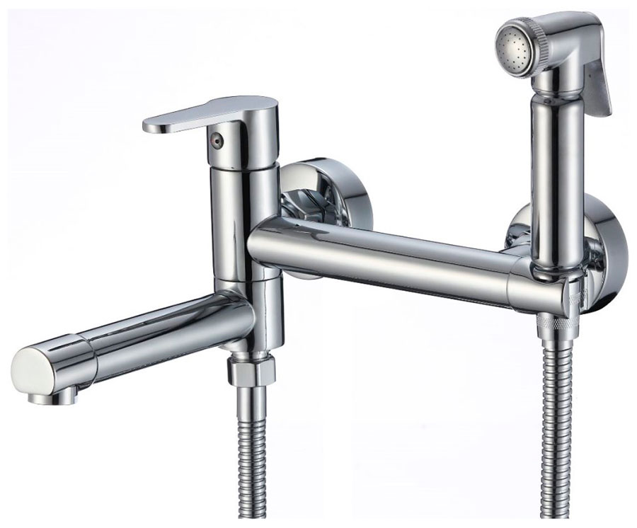 Изображение товара Гигиенический душ со смесителем D-Lin D181202 хром 120 см