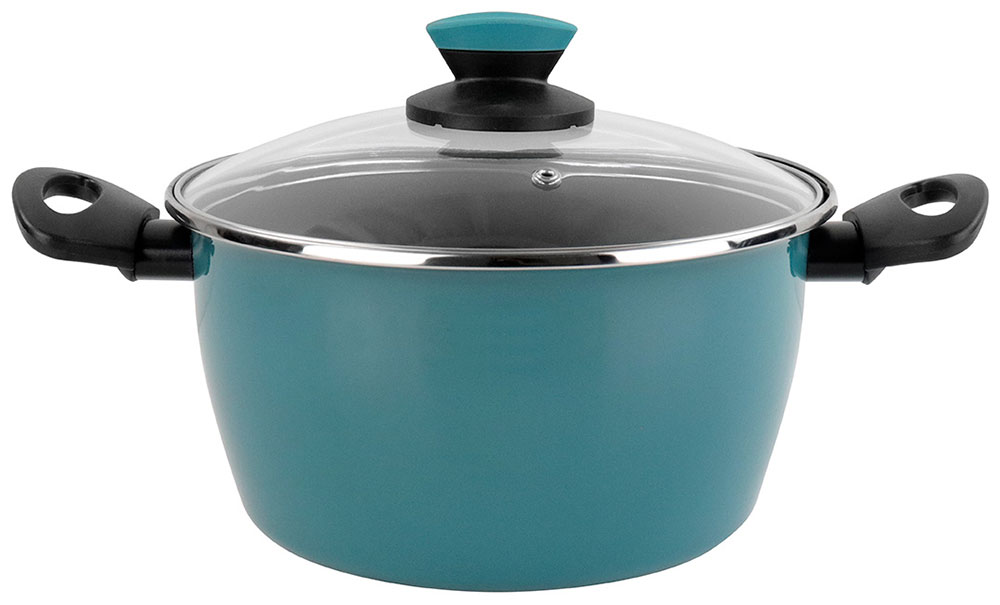 Изображение товара Кастрюля с крышкой Vitrinor Lotus 20 20 см антипригарное стеклоэмаль Испания