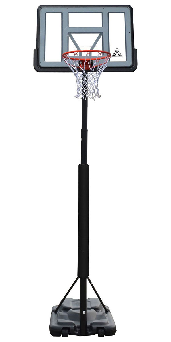 Изображение товара Баскетбольная мобильная стойка DFC STAND44PVC3 с регулируемой высотой и кольцом 45 см