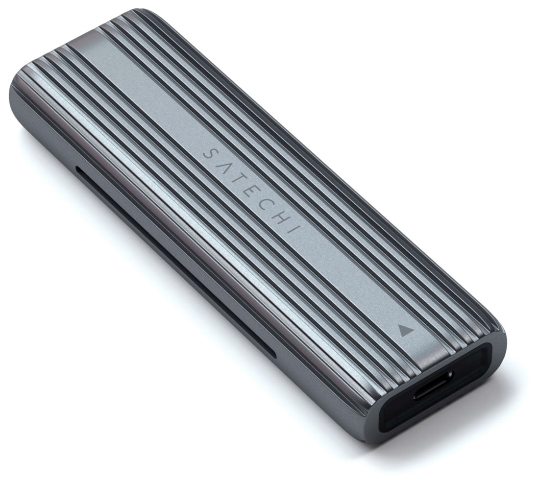 Изображение товара Внешний корпус для SSD Satechi USB-C NVMe AND SATA серый космос ST-UCNSEM