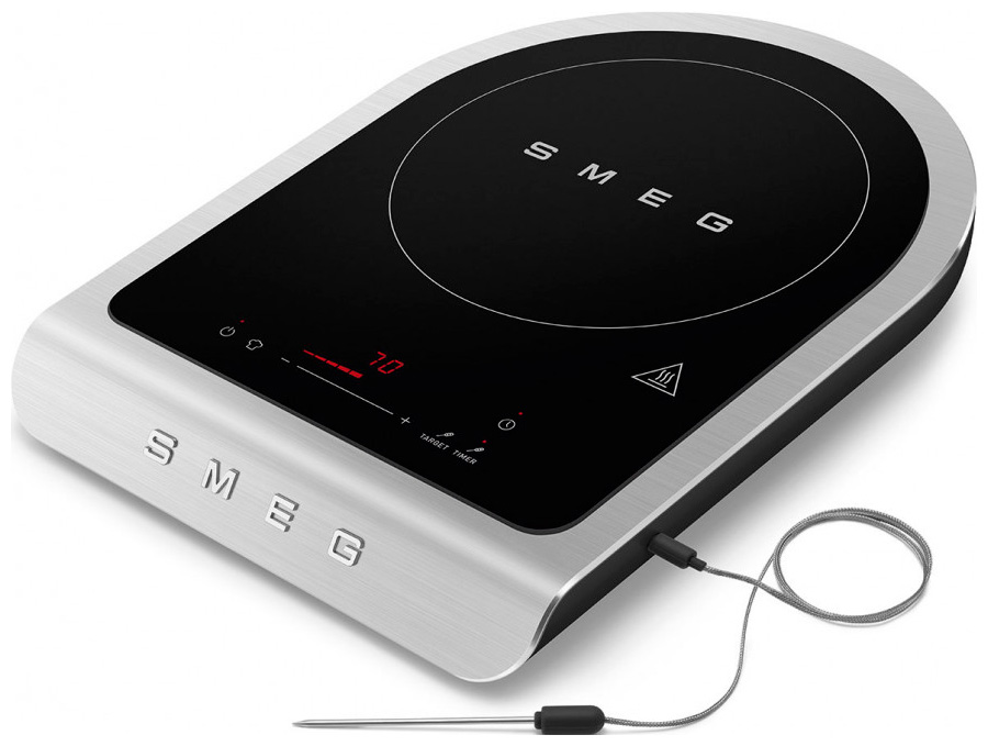 Изображение товара Настольная индукционная плита Smeg PIC01BLMEU с программами и дисплеем