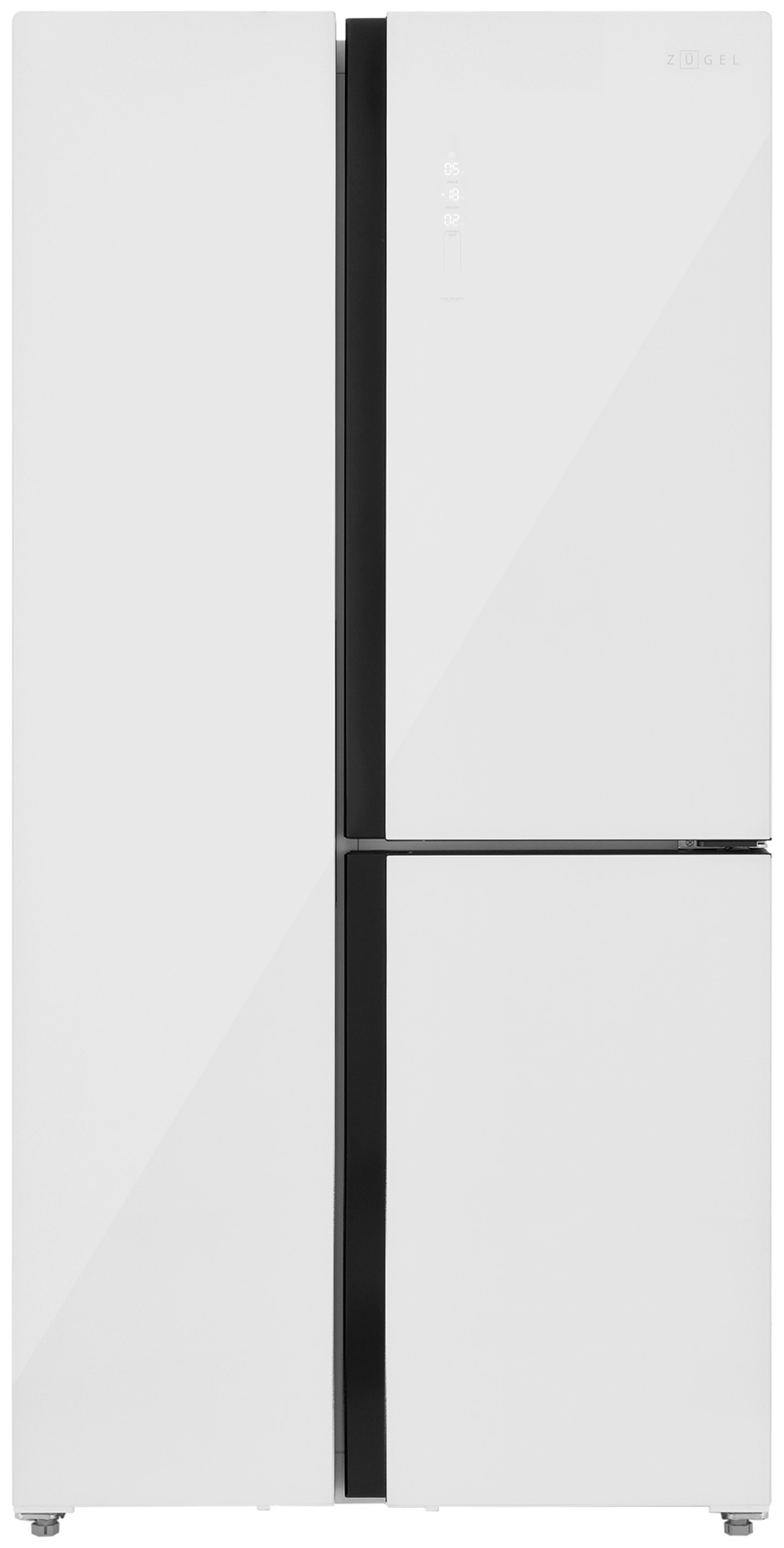 Изображение товара Холодильник Side-by-Side Zugel ZRTD459GW белое стекло