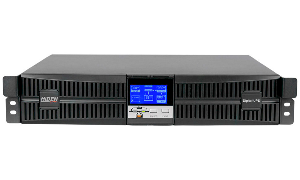 Изображение товара Источник бесперебойного питания Hiden EXPERT 1 kVA/0,9 кВт с внешними АКБ, UPS с двойным преобразов