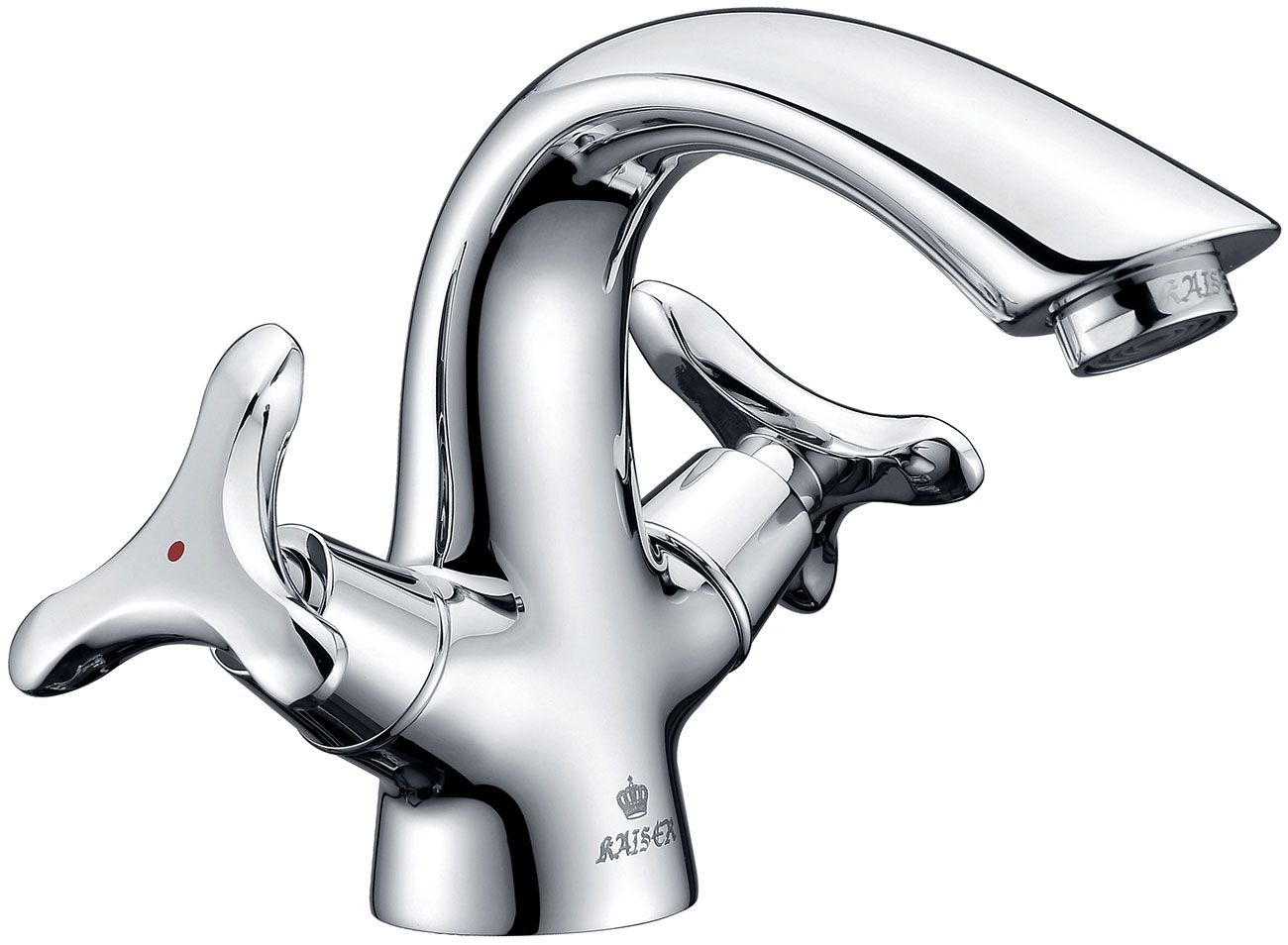 Изображение товара Смеситель для раковины Kaiser Trio Хромированный 57011 современные материалы и долговечность