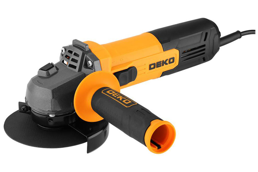 Углошлифовальная машина Deko DKAG750-125, 125 мм, 750 Вт, желто-черный