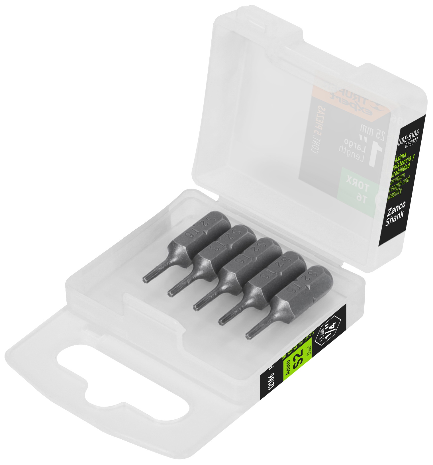 Изображение товара Набор бит Truper TORX T6, 25 мм, 5 шт (12186)