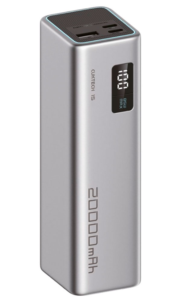 Изображение товара Внешний аккумулятор Cuktech ZMI No. 15SE Power Bank, 20000 мАч, 100 Вт, QC 3.0, PD3.0, 1 x USB-A + 2 x Type-C + LCD экран, до 65 Вт на Type-C выход (PB200) Global Изображение товара Внешний аккумулятор Cuktech ZMI No. 15SE Power Bank, 20000 мАч, 100 Вт, QC 3.0, PD3.0, 1 x USB-A + 2 x Type-C + LCD экран, до 65 Вт на Type-C выход (PB200) Global