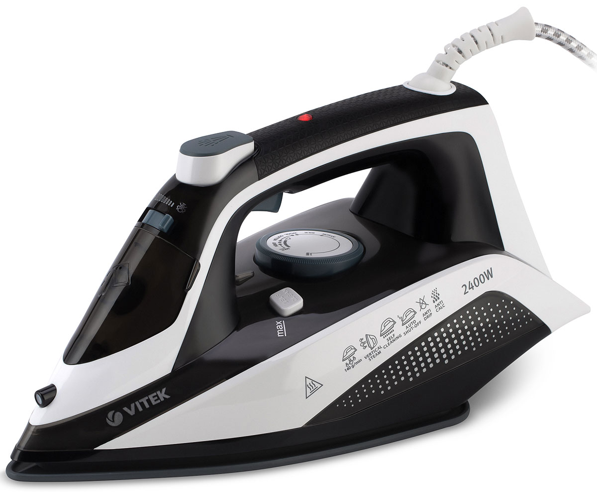 Утюг Vitek VT-8313, белый/черный