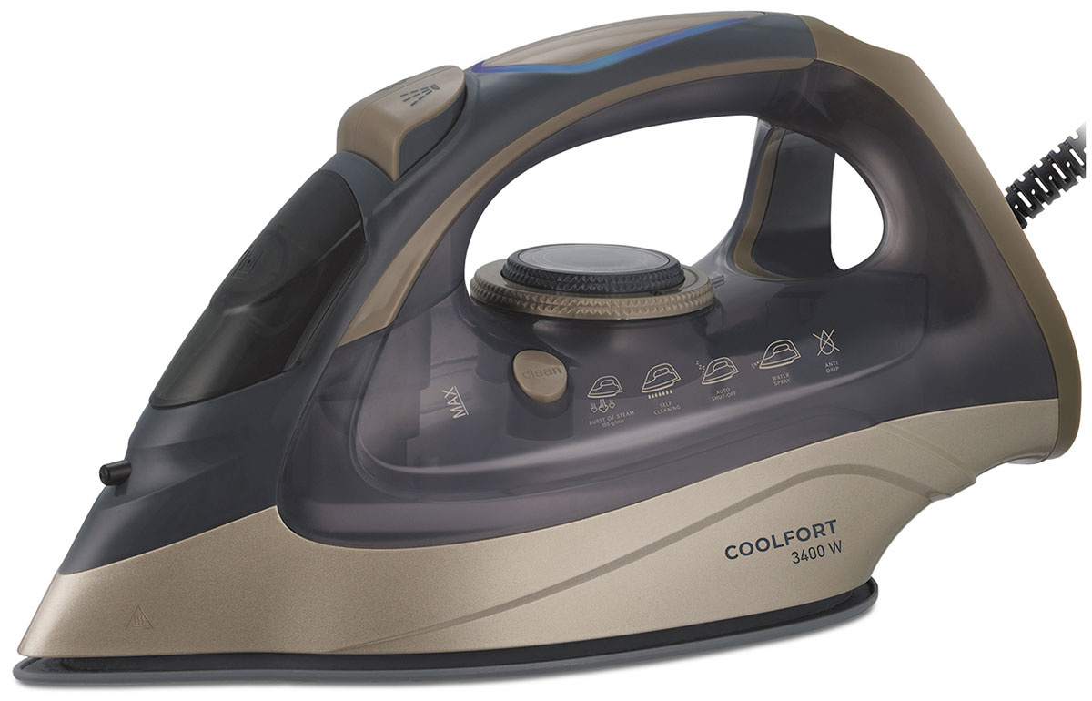Утюг Coolfort CF-3410, сиреневый/золотистый