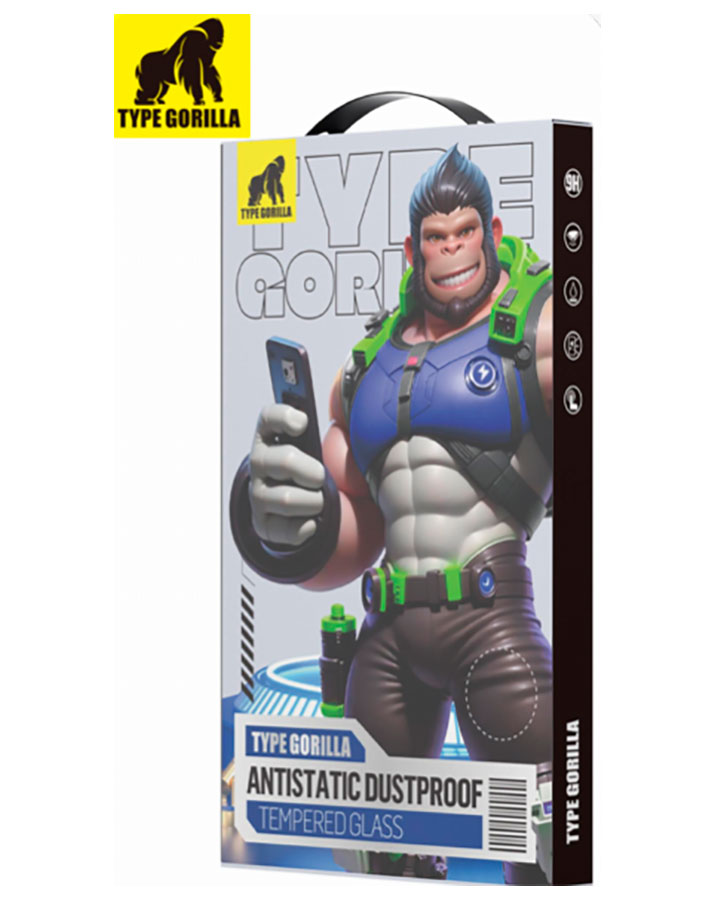 Изображение товара Защитное стекло Type Gorilla TG singel Pack-2.5D, Silk full cover glass HD, Samsung S24, Black (WT1-SAM-S24-BK)