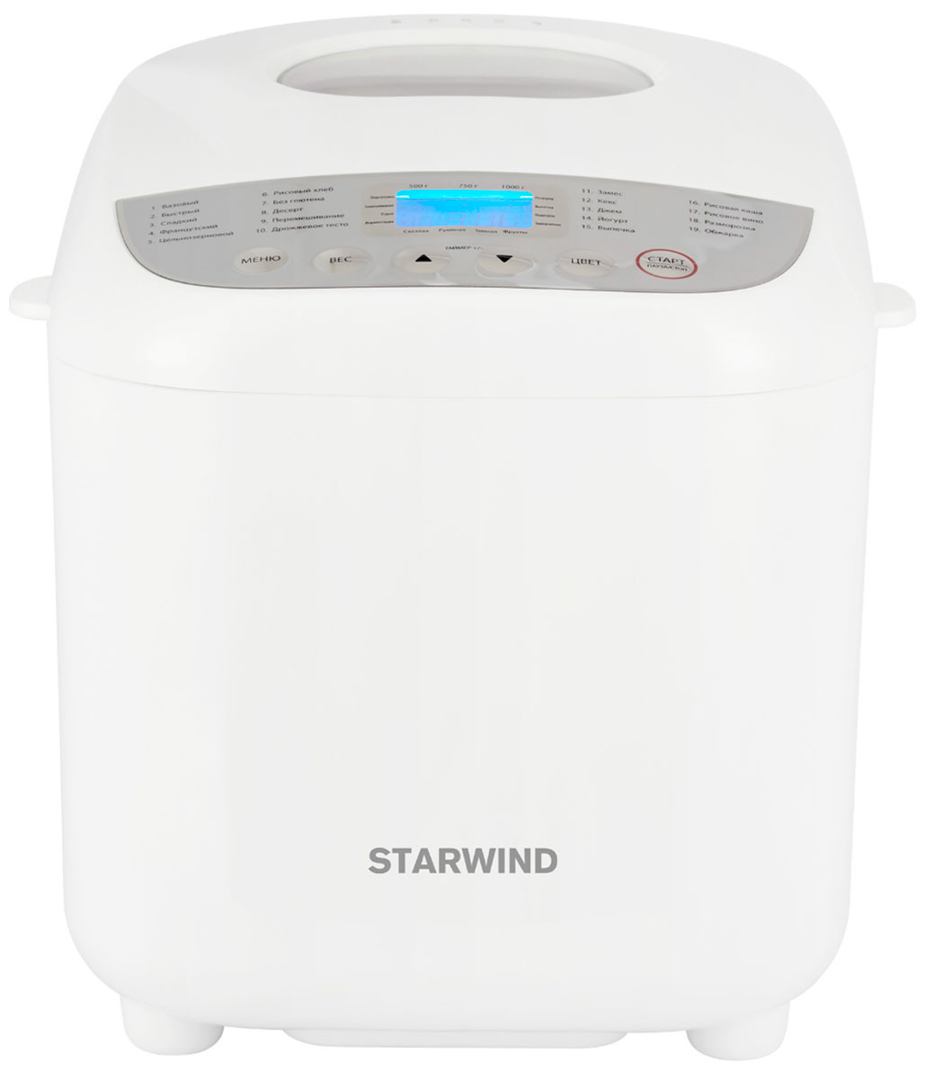 Изображение товара Хлебопечка Starwind SBM2085, 600Вт, белый/серебристый