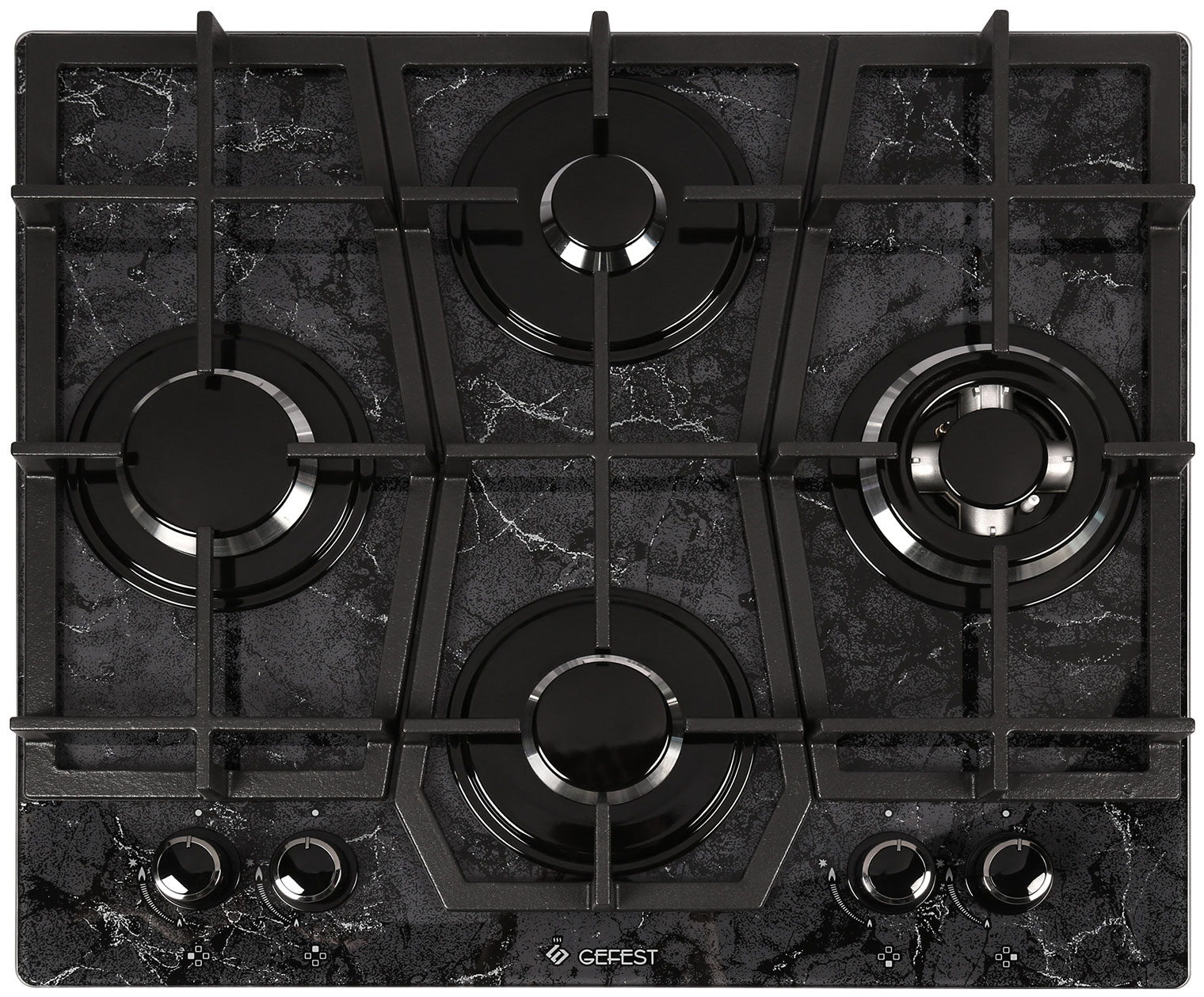 

Газовая варочная панель Gefest ПВГ 2231-10 К53, Черный с рисунком "мрамор"